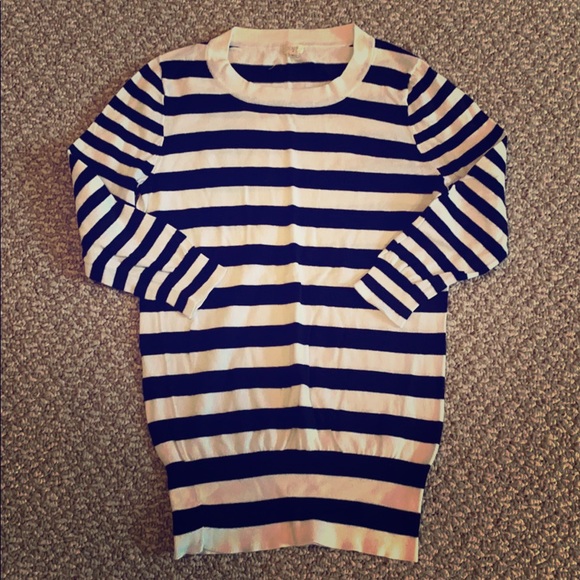 J. Crew Sweaters - J. Crew Striped Cotton Sweater XS